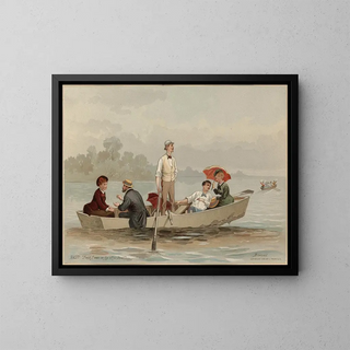 Scène di navigazione - Edmund Birckhead Bensell — quadro incorniciato alla parete