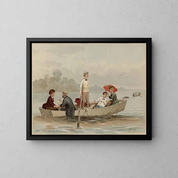 Scène di navigazione - Edmund Birckhead Bensell — quadro incorniciato alla parete