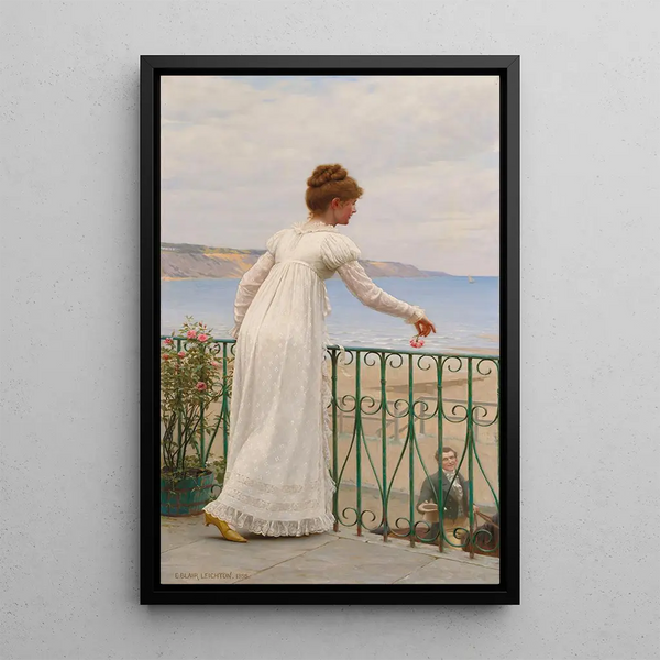 Una favore - Edmund Blair Leighton — quadro incorniciato alla parete
