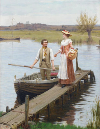 Edmund Blair Leighton - An apple for the boatman.webp