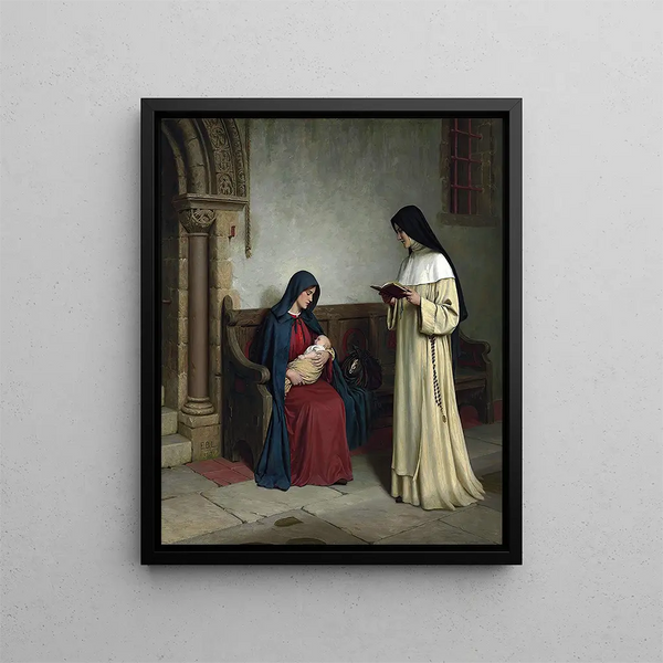 Livres e arte Maternità - Edmund Blair Leighton — quadro incorniciato alla parete