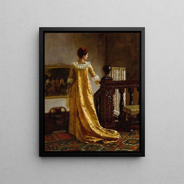 Chi ama me segua - Edmund Blair Leighton — quadro incorniciato alla parete