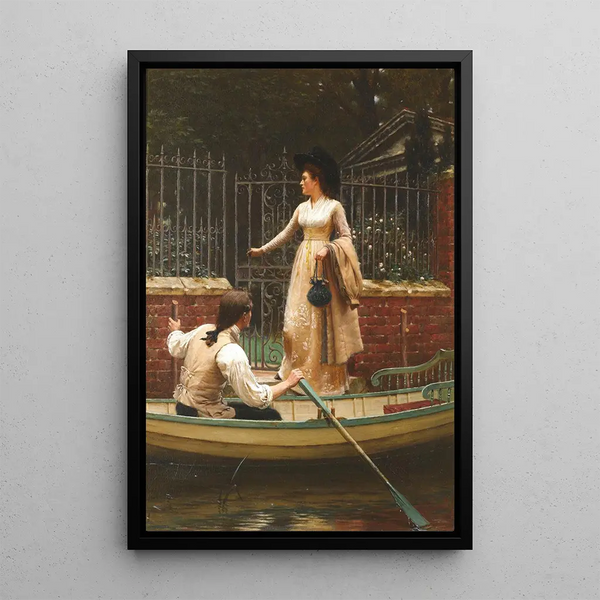 L'Enlèvement - Edmund Blair Leighton — quadro incorniciato alla parete
