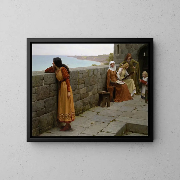 L'otage - Edmund Blair Leighton — quadro incorniciato alla parete