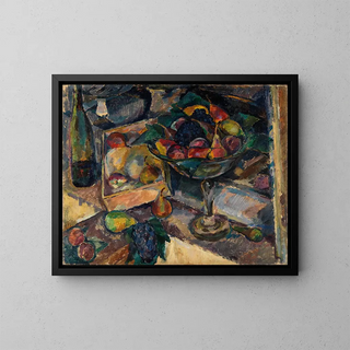 Nature morte con finestra - Edmund Conrad Ferdinand von Freyhold — quadro incorniciato alla parete