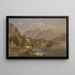Vista su Zell am See - Edmund Hd — quadro incorniciato alla parete