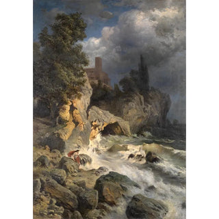 Edmund Kanoldt - Landschaft mit Hero Leander erwartend.webp