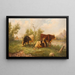 Vaches au pâturage - Edmund Mahlknecht — quadro incorniciato alla parete