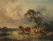 Rastende Khe au Weiher 1854 - Edmund Mahlknecht — vista dell’opera