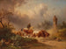 Ritorno a casa con una tempesta in arrivo - Edmund Mahlknecht — vista dell’opera