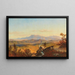 Vista delle colline sabine vicino a Roma - Edmund Von Wrndle — quadro incorniciato alla parete