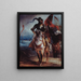 Cavaliere che guida il suo esercito - Édouard-Alexandre Odier — quadro incorniciato alla parete