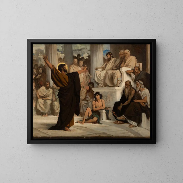 San Paolo l'Aropagite - Édouard Bernard Debat-Ponsan — quadro incorniciato alla parete
