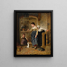 Giocare con i gattini - Édouard Castres — quadro incorniciato alla parete