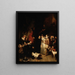 Albert e Isabelle visitano lo studio di Pierre Paul Rubens - Édouard Dujardin — quadro incorniciato alla parete