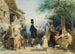 Scène di villaggio animata - Édouard Girardet — vista dell’opera