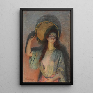 Edouard RossetGranger - La femme au tambour de basque.webp