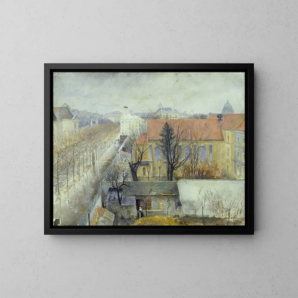 La Maison de refuge du Bon Pasteur vue de la place Denfert-Rochereau - Édouard Zawiski — quadro incorniciato alla parete