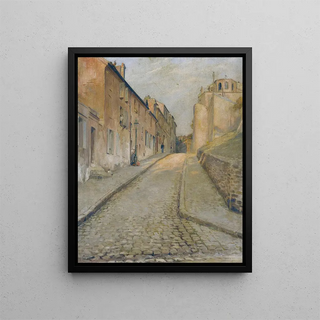 Edouard Zawiski - La rue Cortot Montmartre vue de la rue des Saules.webp