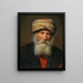 Ritratto di un uomo orientale - Eduard Charlemont — quadro incorniciato alla parete