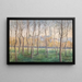 Una piccola foresta di betulle con vista sul monastero di Klosterneuburg - Eduard Ferdinand Höfecker — quadro incorniciato alla parete