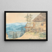 Vista sul paesaggio montano - Eduard Friedrich Leybold — quadro incorniciato alla parete