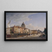 Vista posteriore delle case a Schloßfreiheit - Eduard Gaertner — quadro incorniciato alla parete