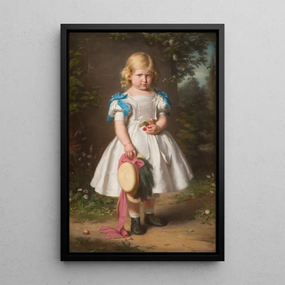 Eduard Geselschap - Portrait of fiveyearold Eva Maria von Richthofen.webp