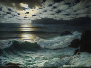 Dubrovnik al chiaro di luna - Eduard Kasparides — vista dell’opera