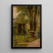 Giardino con un tavolo - Eduard Majsch — quadro incorniciato alla parete