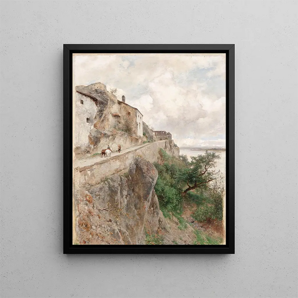 Eduard Peithner von Lichtenfels - Drnstein Am Weg zum Schloss.webp