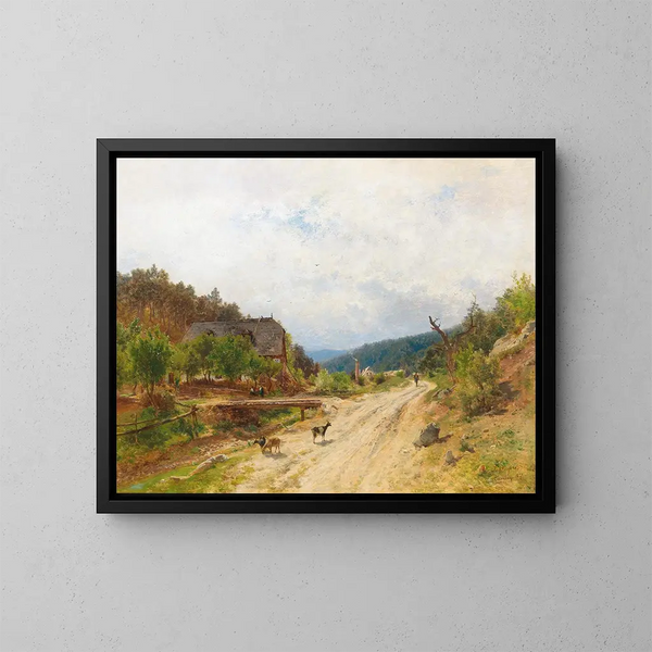 Motif d'Emmerberg - Eduard Peithner von Lichtenfels — quadro incorniciato alla parete