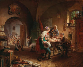 L'École du village - Eduard Ritter — vista dell’opera