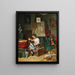 Il giovane artista nell'atelier - Eduard Ritter — quadro incorniciato alla parete