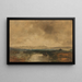 Vista del Chiemsee - Eduard Schleich l'Ancien — quadro incorniciato alla parete