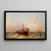 Paesaggio marino - Eduard Schmidt — quadro incorniciato alla parete