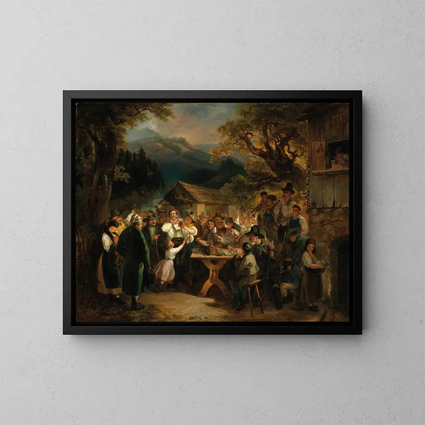 Celebrazione del tiratore vincente - Eduard Swoboda — quadro incorniciato alla parete