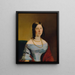 Ritratto di una dama - Eduard Swoboda — quadro incorniciato alla parete