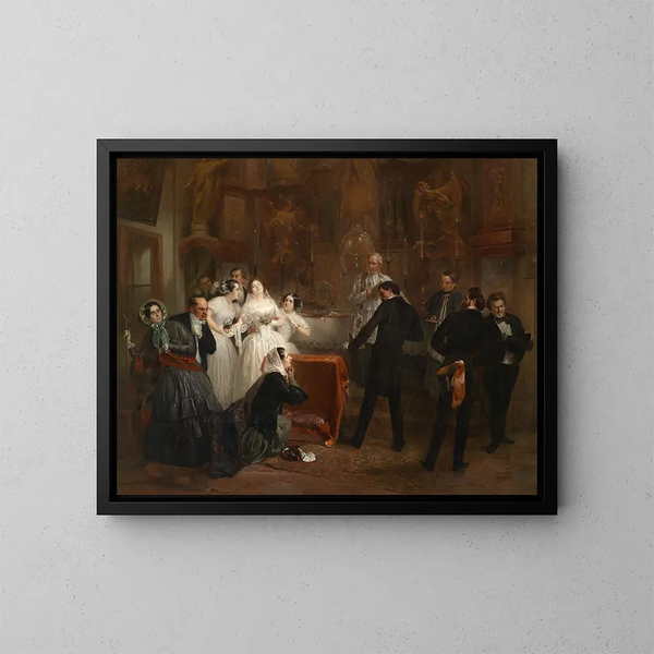 La fidanzata abbandonata - Eduard Swoboda — quadro incorniciato alla parete