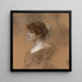 Ritratto a tre quarti di una giovane donna - Eduard Veith — quadro incorniciato alla parete