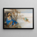 Madonna e bambino circondati da angeli - Eduard Veith — quadro incorniciato alla parete