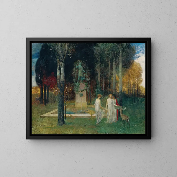 Nymphe au bassin - Eduard Veith — quadro incorniciato alla parete