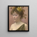 Ritratto di una giovane donna - Eduard Veith — quadro incorniciato alla parete