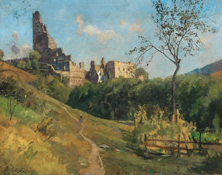 Eduard Zetsche - Ruins in the Wachau region.webp