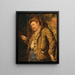 Un forestier joyeux - Eduard von Grützner — quadro incorniciato alla parete