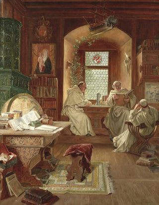 Eduard von Grtzner - An afternoon of debate.webp