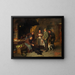 Un bon rôti - Eduard von Grützner — quadro incorniciato alla parete