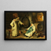 Nella cantina del monastero - Eduard von Grützner — quadro incorniciato alla parete
