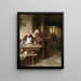 nella cucina del monastero - Eduard von Grützner — quadro incorniciato alla parete