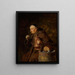 Monaco che beve - Eduard von Grützner — quadro incorniciato alla parete